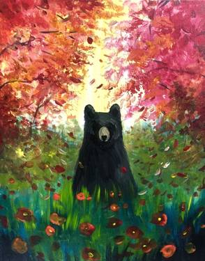 A Fall Visitor painting by Shannon Chiba