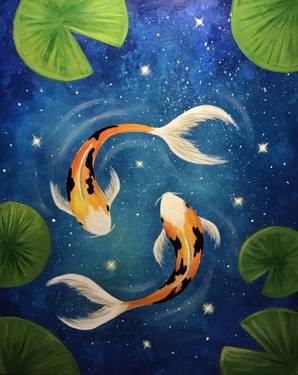 Galaxy Koi painting by Carmen Maciboric