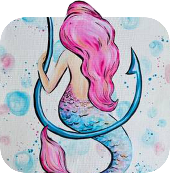 Girls night painting ideas - fun and feminine paint and sip artwork