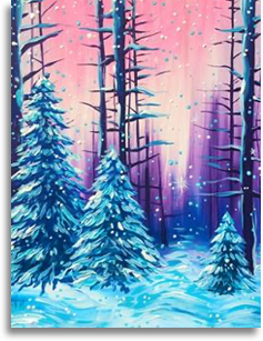 Frozen Forest II painting by Vera Malitskaya