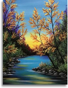 Bright Autumn painting by Carmen Maciboric