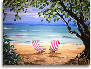 Hawaiian Beach Bliss painting by Julie Johnston