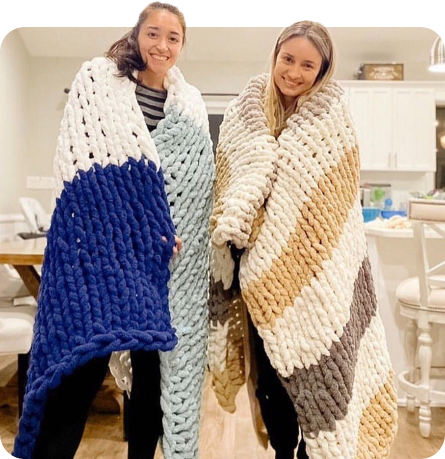 How To Make A Chunky Knit Blanket