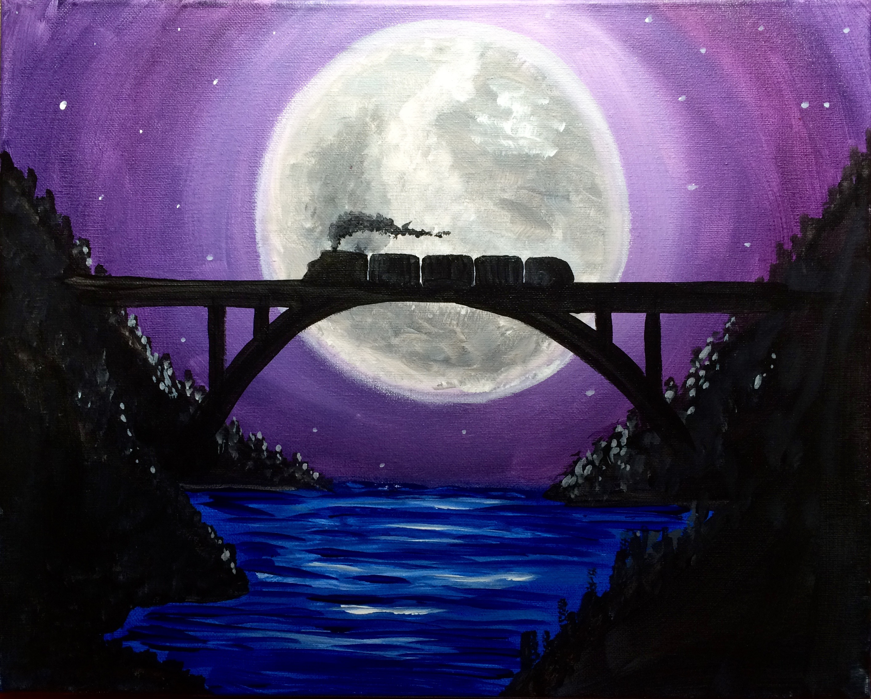 Мост под луной