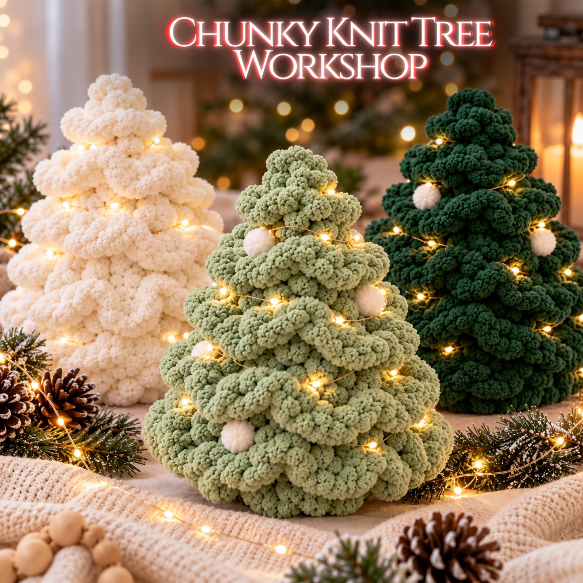 Sample Clock Hand Hand Knit Chunky Tree Workshop with Family & Friends in Upland Tickets ...