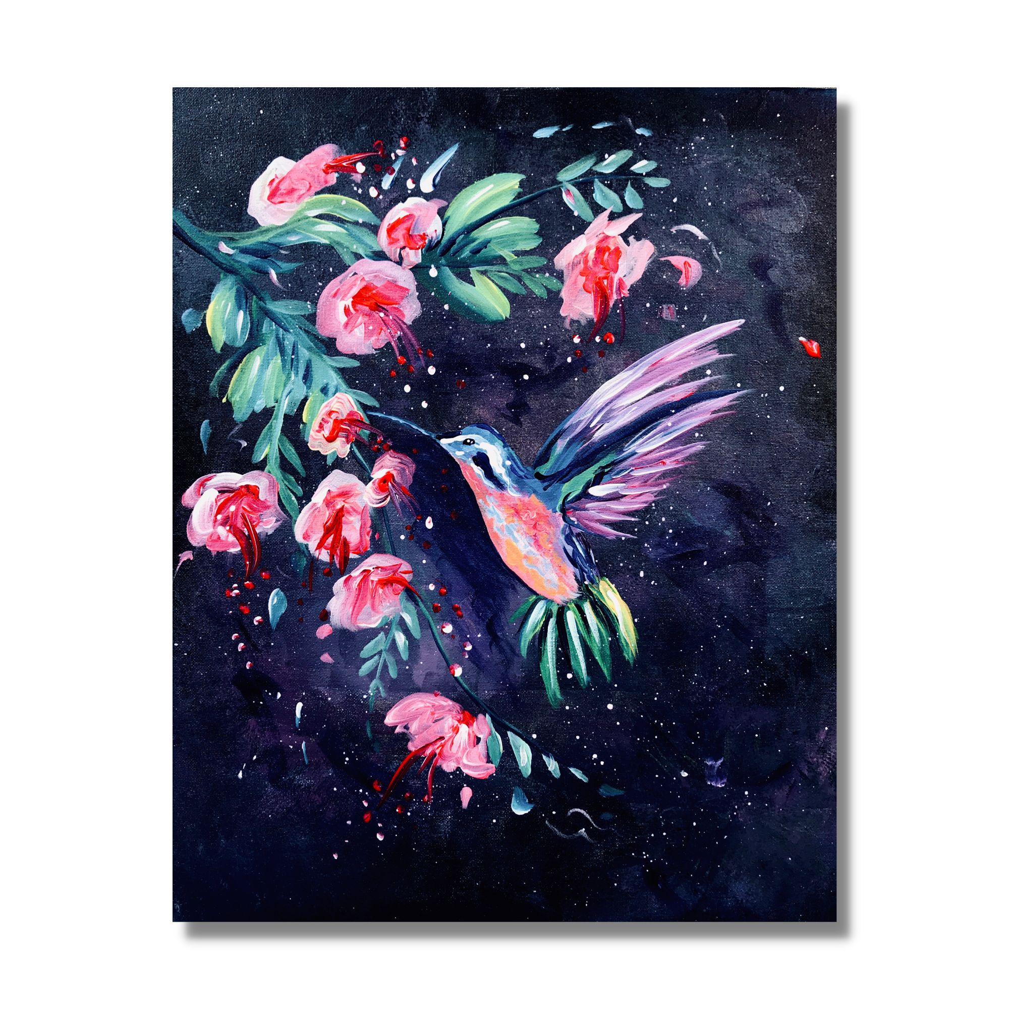 Recorded Paint Nite: Hummingbird Splash