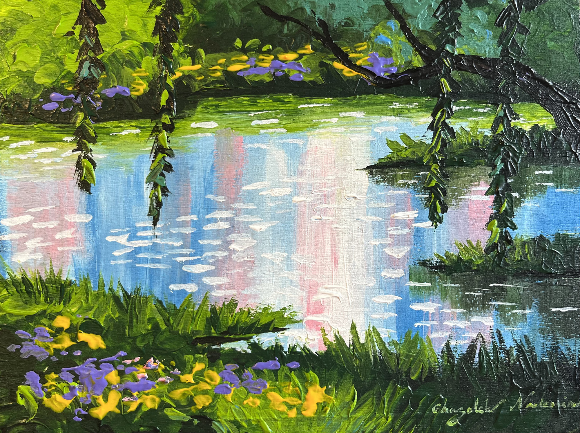Impressionist Spring Lake