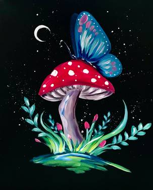 Magic Mushroom Butterfly