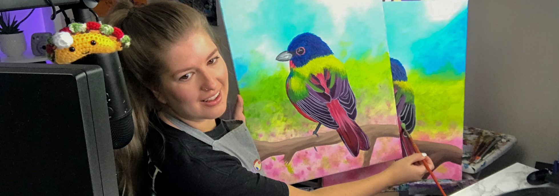Erin Bun Paints, Paint Nite artist in Calgary