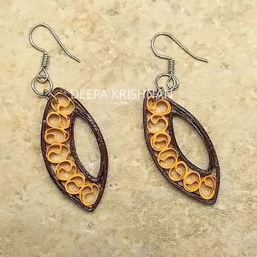 A Earthy Elegance  Paper Quilling Earrings experience project by Yaymaker