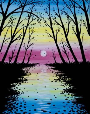 End of Summer III - Paint and sip event at VFW Post 1621 in Janesville, WI - PaintNite.com