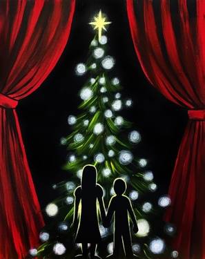 Virtual Paint Nite Lighting The Christmas Tree In Peoria Il