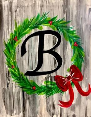 On Demand: Christmas Wreath Monogram with Jennifer Tillson