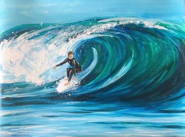 Catching the Perfect Wave - Paint and sip event at Ace and vine  in NAPA, CA - PaintNite.com