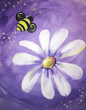 A This Spring Save the Bees paint nite project by Yaymaker