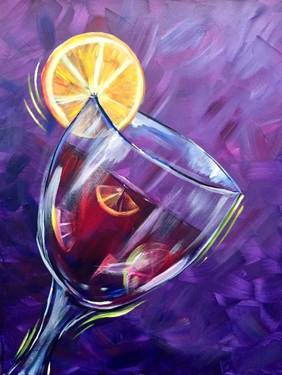 Sangria All Summer Please - Paint and sip event at Allie Katz Bar and Grill in Augusta, GA - PaintNite.com