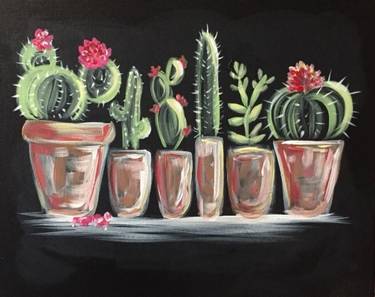 A Cactus Collection II paint nite project by Yaymaker