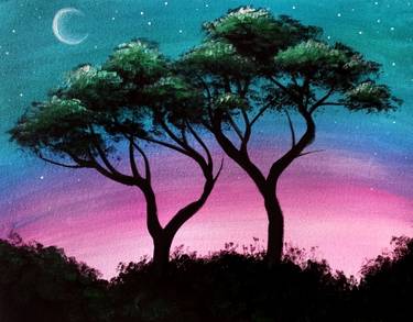 A Happy Bonsai paint nite project by Yaymaker