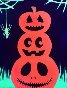 Black Light Pumpkin Patch - Paint Nite event in Pittsburgh , PA