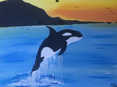 Outta The Water Whale - Paint Nite event in Ottawa, ON