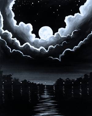 A Its the Moon paint nite project by Yaymaker