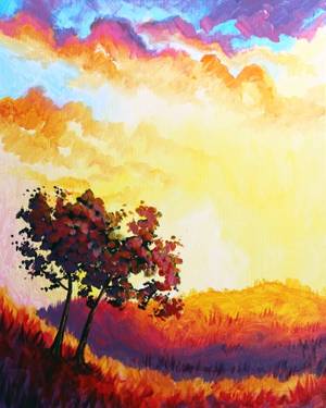 Falling Up IV - Paint Nite event in Burlington, ON