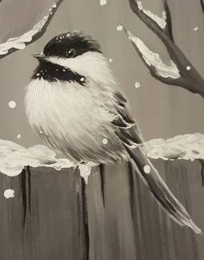 Chubby Chilly Chickadee - Paint Nite event in Oshawa, ON