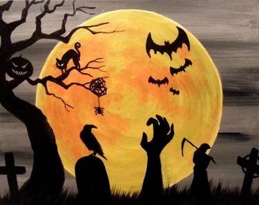 HALLOWEEN SPOOK-TACULAR Customizable Stencil Painting with Melody Gillespie