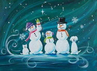 Create Your Own Snow Family 2 - Paint Nite event in Montreal, QC