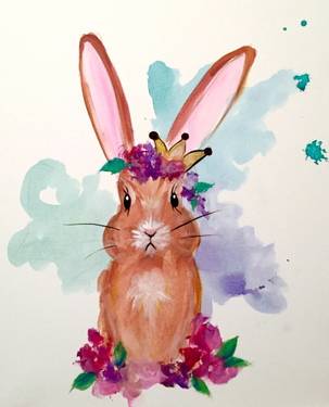 A THE FAVOURITE  Queen Edwina  Bunny Royalty I paint nite project by Yaymaker