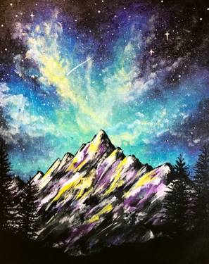 A Mystical Mountains II paint nite project by Yaymaker