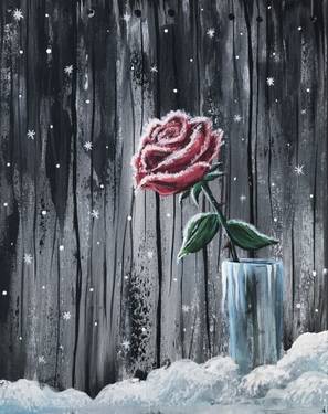 A Frosted Rose paint nite project by Yaymaker