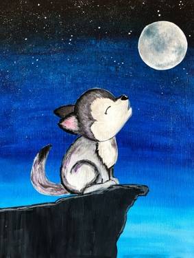 A Baby Howler paint nite project by Yaymaker