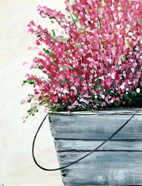 A Blooming Bucket paint nite project by Yaymaker