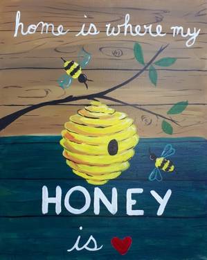 Home is Where my Honey is - Paint and sip event at The Canadian Brewhouse (Edmonton North) in Edmonton, AB - PaintNite.com
