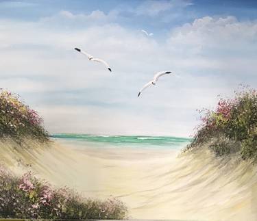 A Flower Beach paint nite project by Yaymaker