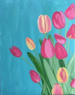 A Spring Tulips III paint nite project by Yaymaker