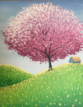 A Spring Time Hide Out paint nite project by Yaymaker