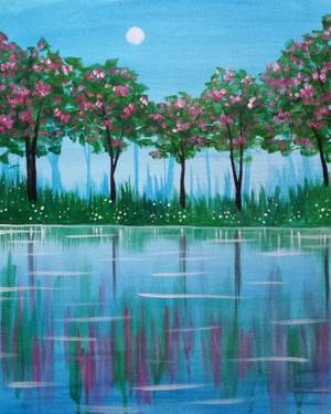 Lakeside Blossoms - Paint Nite event in PASADENA, CA