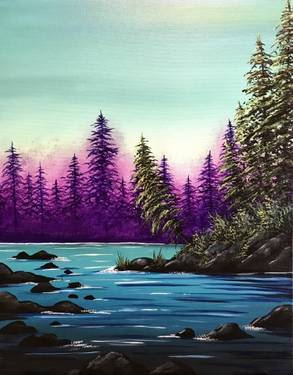 A Violet Forest paint nite project by Yaymaker