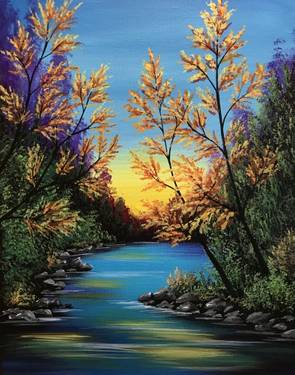 Bright Autumn - Paint Nite event in Calgary, AB