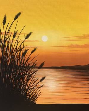 A Golden Sundown paint nite project by Yaymaker