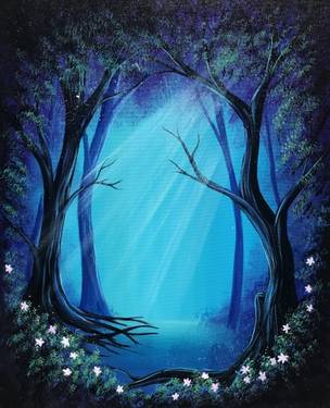 Secret Forest II - Paint and sip event at Old Spaghetti Factory  in Duarte, CA - PaintNite.com