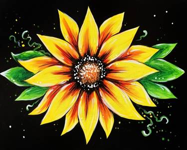 A Yellow Flower paint nite project by Yaymaker