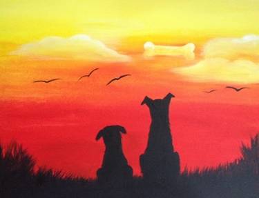 A Dog Daze paint nite project by Yaymaker