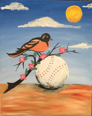 A Oriole Ball paint nite project by Yaymaker