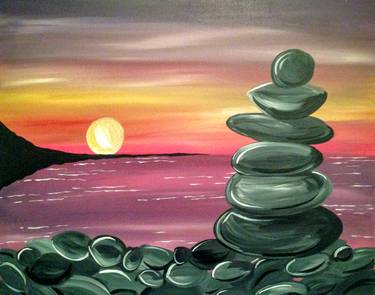 A Peaceful Nite paint nite project by Yaymaker