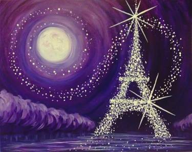 A Jewel of Paris paint nite project by Yaymaker