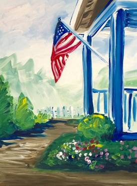 A American Porch paint nite project by Yaymaker