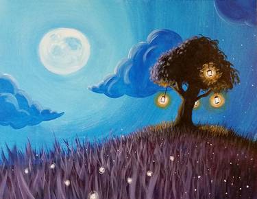 Blue Moon Breeze - Paint and sip event at Club90 in Sandy , UT - PaintNite.com